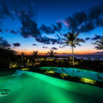 Piscina iluminada